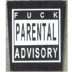 Ryggmärke Fuck Parental Advisory